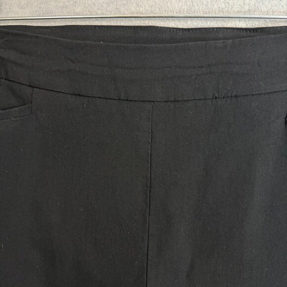 Chico's 2R 12R Brigitte Slim Ankle Pants Black Slimming Pull On Pockets 34 x 27 - Picture 4 of 11